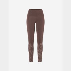 YOGA leggings (r�dbrun &amp; guld)