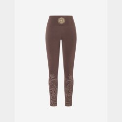 YOGA leggings (r�dbrun &amp; guld)