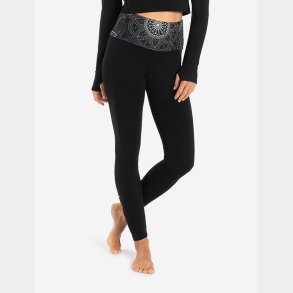YOGA leggings (sort & guld)