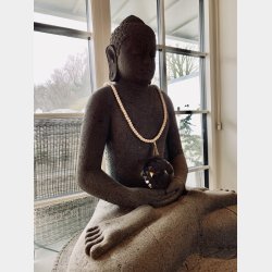 Glas krystal kugle (12 cm)