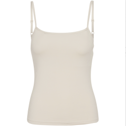Top (creme) m. indsyet BH