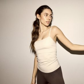 Top (creme) m. indsyet BH