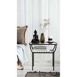 Black Buddha Large inkl. stofpose - H25 cm